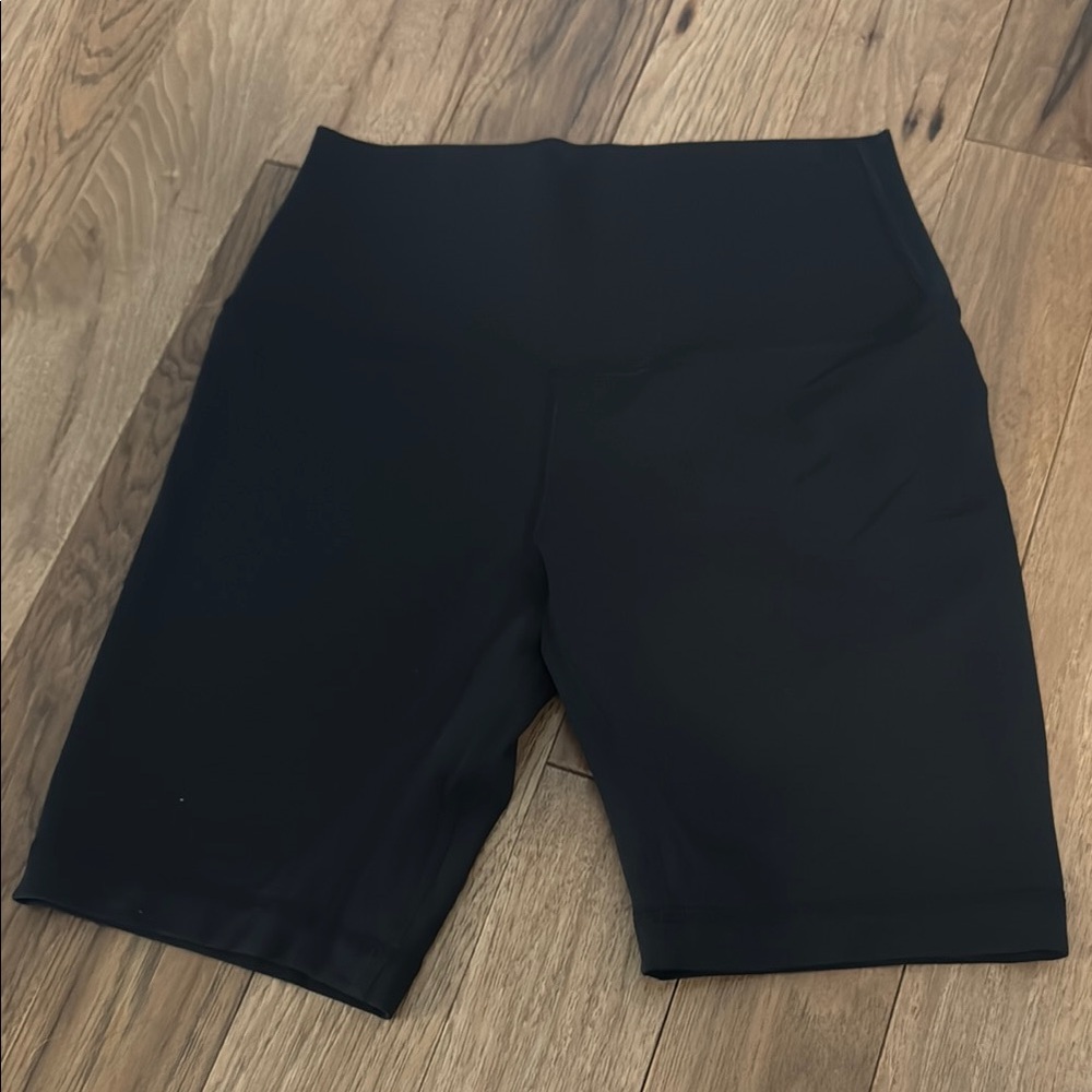 Lululemon Athletica Black Bike Shorts High-Waisted Stretch